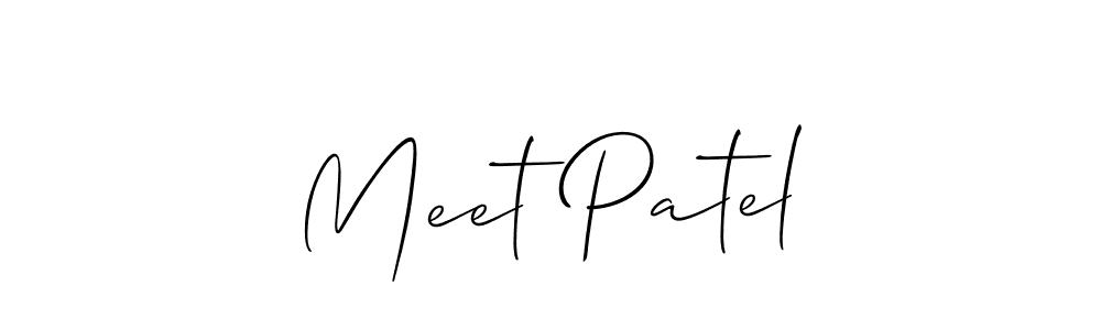 Best and Professional Signature Style for Meet Patel. Allison_Script Best Signature Style Collection. Meet Patel signature style 2 images and pictures png