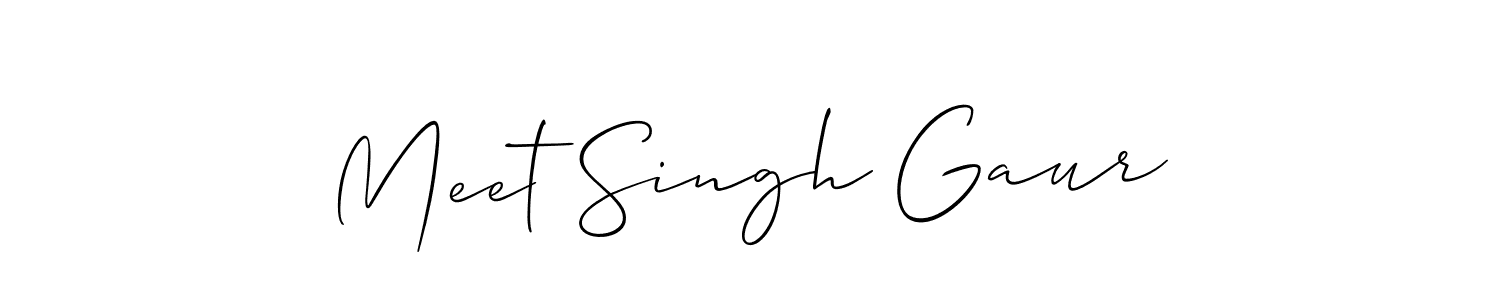 Best and Professional Signature Style for Meet Singh Gaur. Allison_Script Best Signature Style Collection. Meet Singh Gaur signature style 2 images and pictures png