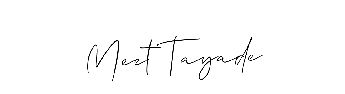 This is the best signature style for the Meet Tayade name. Also you like these signature font (Allison_Script). Mix name signature. Meet Tayade signature style 2 images and pictures png