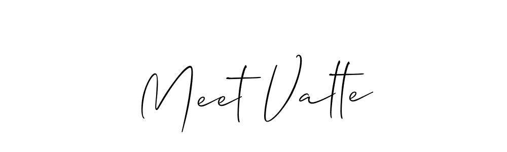 You should practise on your own different ways (Allison_Script) to write your name (Meet Valte) in signature. don't let someone else do it for you. Meet Valte signature style 2 images and pictures png