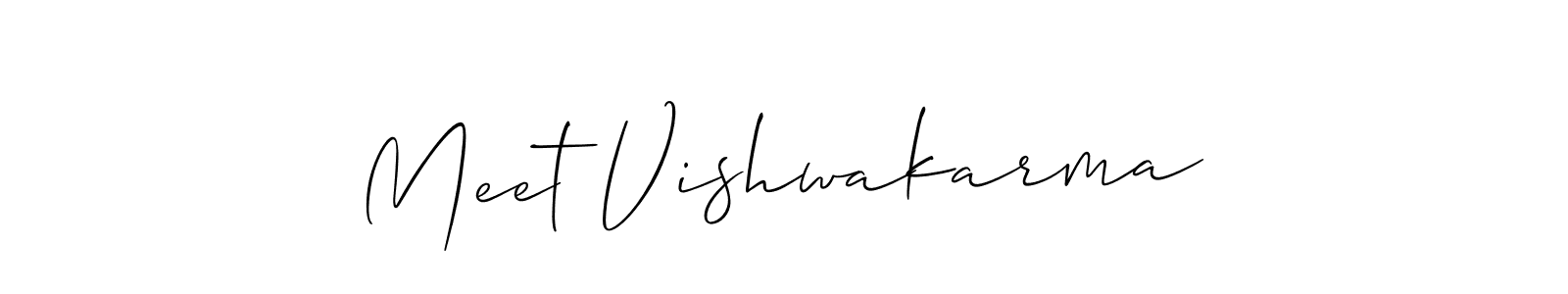 Make a short Meet Vishwakarma signature style. Manage your documents anywhere anytime using Allison_Script. Create and add eSignatures, submit forms, share and send files easily. Meet Vishwakarma signature style 2 images and pictures png