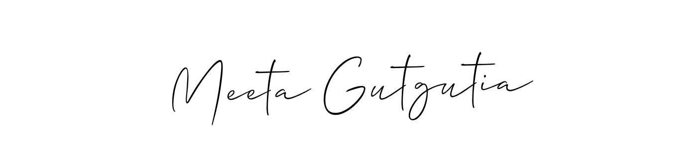Once you've used our free online signature maker to create your best signature Allison_Script style, it's time to enjoy all of the benefits that Meeta Gutgutia name signing documents. Meeta Gutgutia signature style 2 images and pictures png