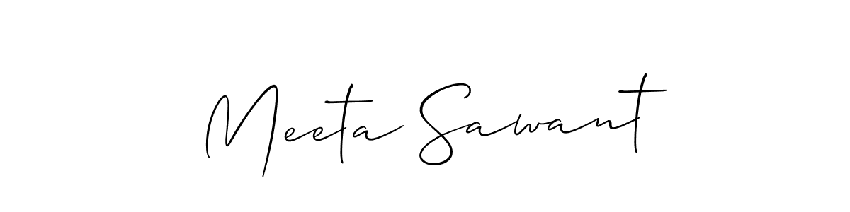 You should practise on your own different ways (Allison_Script) to write your name (Meeta Sawant) in signature. don't let someone else do it for you. Meeta Sawant signature style 2 images and pictures png