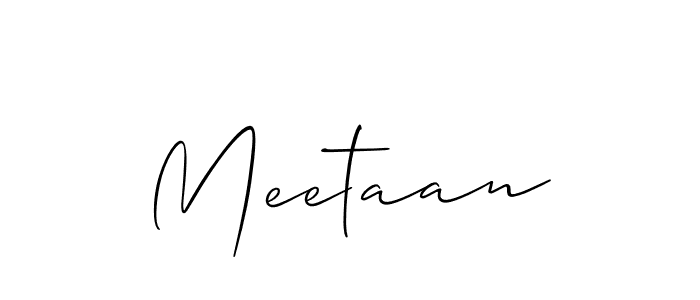 Make a beautiful signature design for name Meetaan. With this signature (Allison_Script) style, you can create a handwritten signature for free. Meetaan signature style 2 images and pictures png