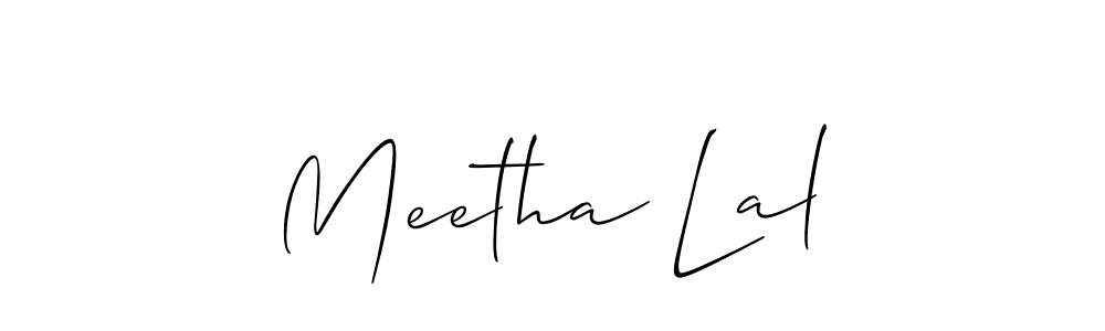 Best and Professional Signature Style for Meetha Lal. Allison_Script Best Signature Style Collection. Meetha Lal signature style 2 images and pictures png