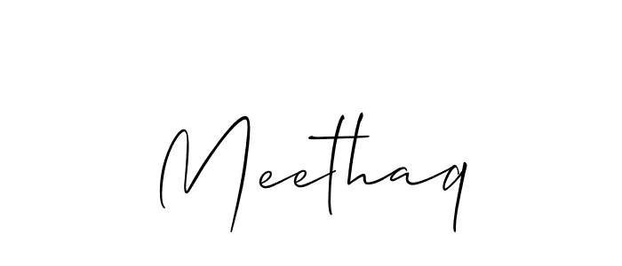 Meethaq stylish signature style. Best Handwritten Sign (Allison_Script) for my name. Handwritten Signature Collection Ideas for my name Meethaq. Meethaq signature style 2 images and pictures png