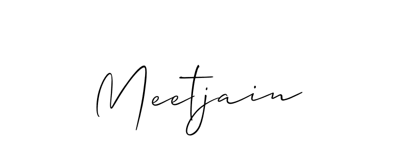 Also we have Meetjain name is the best signature style. Create professional handwritten signature collection using Allison_Script autograph style. Meetjain signature style 2 images and pictures png