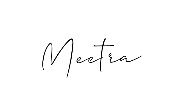 How to make Meetra name signature. Use Allison_Script style for creating short signs online. This is the latest handwritten sign. Meetra signature style 2 images and pictures png