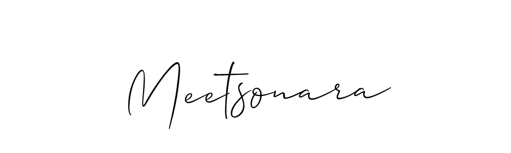 The best way (Allison_Script) to make a short signature is to pick only two or three words in your name. The name Meetsonara include a total of six letters. For converting this name. Meetsonara signature style 2 images and pictures png