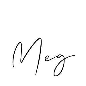 You should practise on your own different ways (Allison_Script) to write your name (Meg) in signature. don't let someone else do it for you. Meg signature style 2 images and pictures png