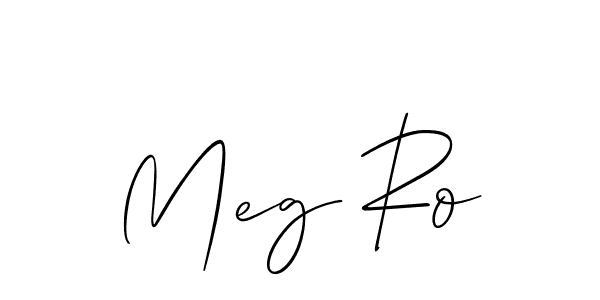 Also we have Meg Ro name is the best signature style. Create professional handwritten signature collection using Allison_Script autograph style. Meg Ro signature style 2 images and pictures png