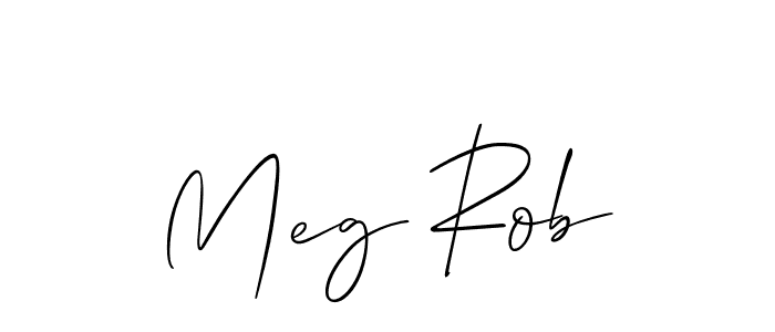 Also You can easily find your signature by using the search form. We will create Meg Rob name handwritten signature images for you free of cost using Allison_Script sign style. Meg Rob signature style 2 images and pictures png