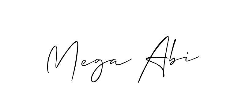 Best and Professional Signature Style for Mega Abi. Allison_Script Best Signature Style Collection. Mega Abi signature style 2 images and pictures png