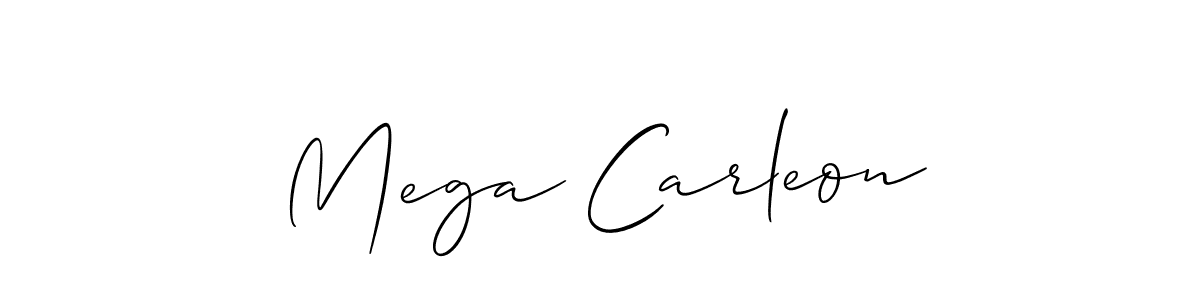 Check out images of Autograph of Mega Carleon name. Actor Mega Carleon Signature Style. Allison_Script is a professional sign style online. Mega Carleon signature style 2 images and pictures png