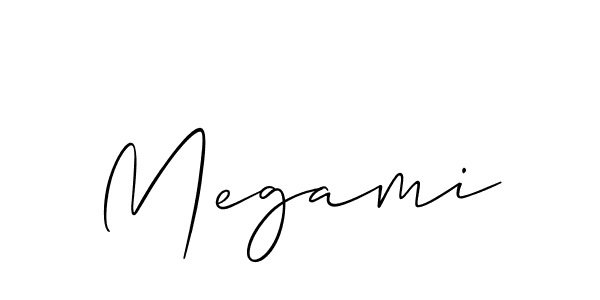 if you are searching for the best signature style for your name Megami. so please give up your signature search. here we have designed multiple signature styles  using Allison_Script. Megami signature style 2 images and pictures png