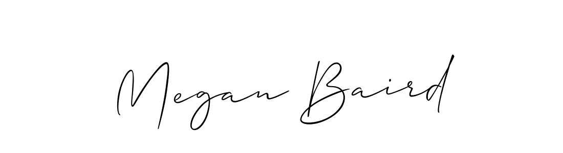 Best and Professional Signature Style for Megan Baird. Allison_Script Best Signature Style Collection. Megan Baird signature style 2 images and pictures png