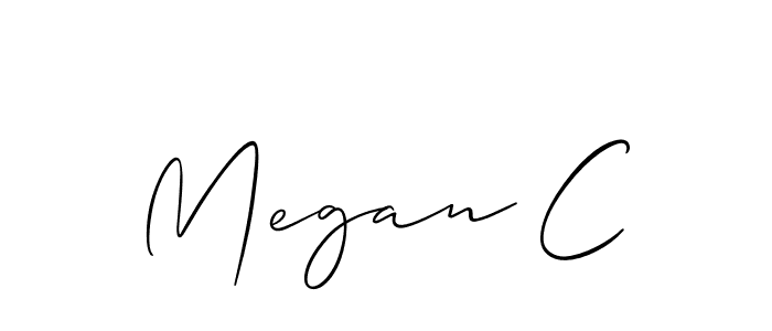 Make a short Megan C signature style. Manage your documents anywhere anytime using Allison_Script. Create and add eSignatures, submit forms, share and send files easily. Megan C signature style 2 images and pictures png