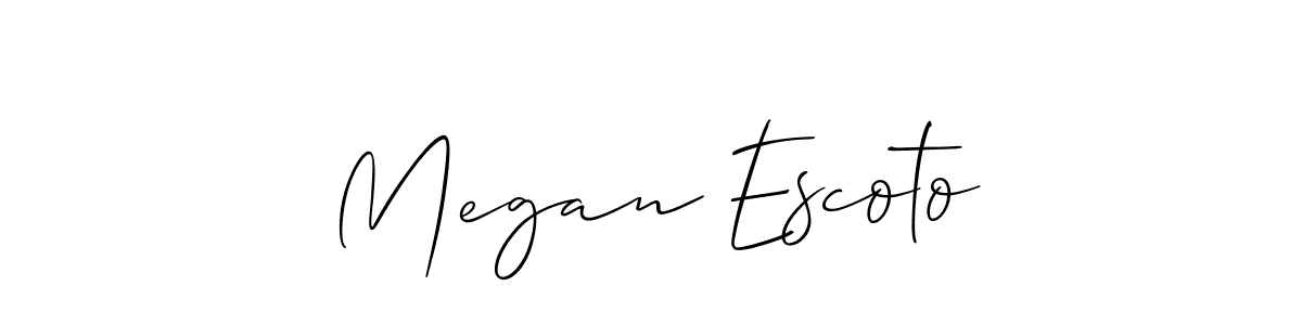 How to Draw Megan Escoto signature style? Allison_Script is a latest design signature styles for name Megan Escoto. Megan Escoto signature style 2 images and pictures png