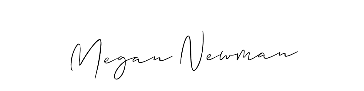 Use a signature maker to create a handwritten signature online. With this signature software, you can design (Allison_Script) your own signature for name Megan Newman. Megan Newman signature style 2 images and pictures png