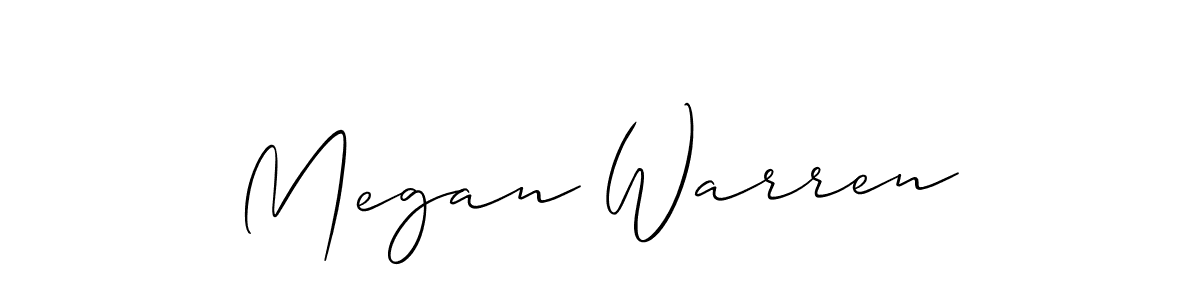 Design your own signature with our free online signature maker. With this signature software, you can create a handwritten (Allison_Script) signature for name Megan Warren. Megan Warren signature style 2 images and pictures png