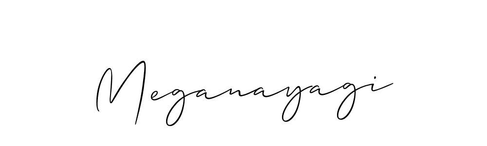 Also we have Meganayagi name is the best signature style. Create professional handwritten signature collection using Allison_Script autograph style. Meganayagi signature style 2 images and pictures png