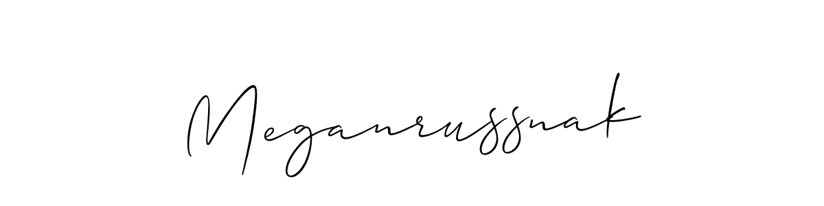 Make a beautiful signature design for name Meganrussnak. Use this online signature maker to create a handwritten signature for free. Meganrussnak signature style 2 images and pictures png