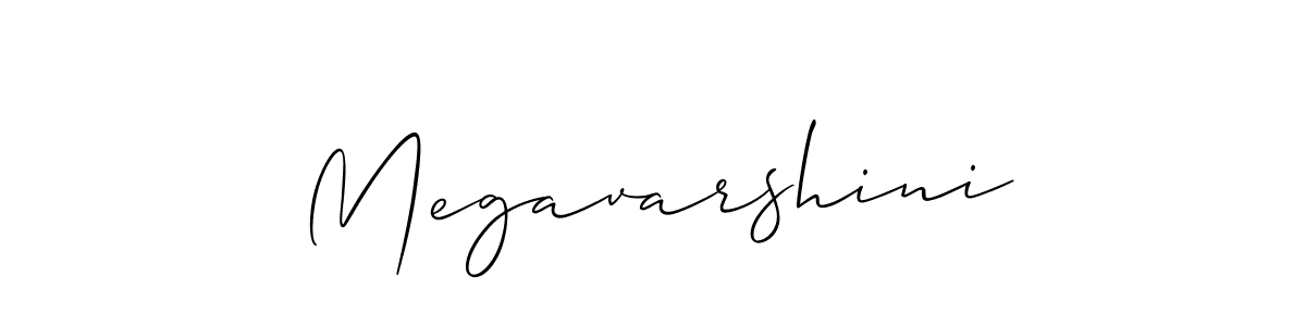 Design your own signature with our free online signature maker. With this signature software, you can create a handwritten (Allison_Script) signature for name Megavarshini. Megavarshini signature style 2 images and pictures png