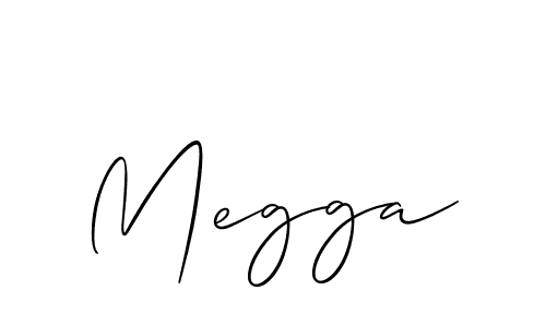Make a beautiful signature design for name Megga. With this signature (Allison_Script) style, you can create a handwritten signature for free. Megga signature style 2 images and pictures png