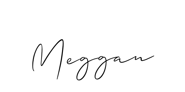 Best and Professional Signature Style for Meggan. Allison_Script Best Signature Style Collection. Meggan signature style 2 images and pictures png