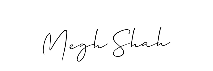 You should practise on your own different ways (Allison_Script) to write your name (Megh Shah) in signature. don't let someone else do it for you. Megh Shah signature style 2 images and pictures png