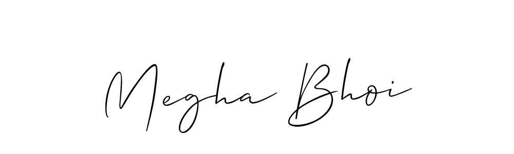 You should practise on your own different ways (Allison_Script) to write your name (Megha Bhoi) in signature. don't let someone else do it for you. Megha Bhoi signature style 2 images and pictures png