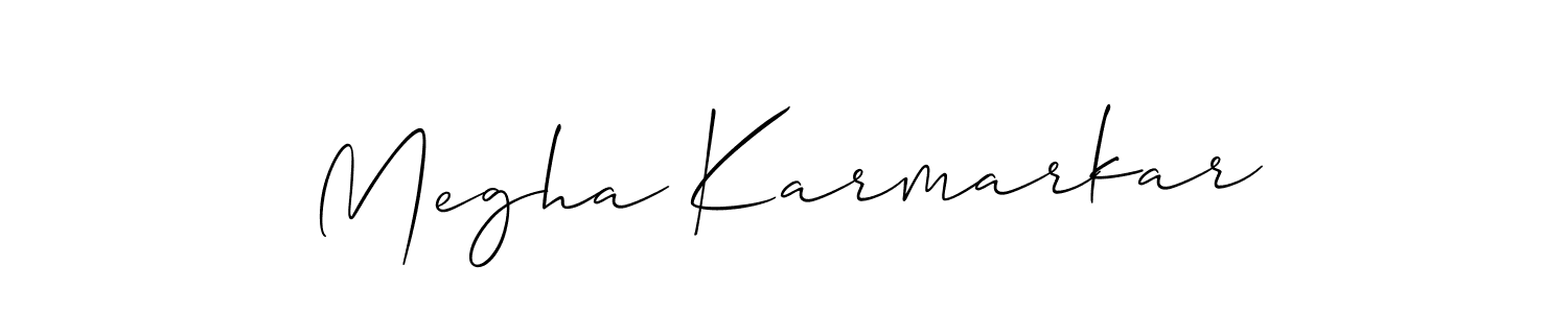 Design your own signature with our free online signature maker. With this signature software, you can create a handwritten (Allison_Script) signature for name Megha Karmarkar. Megha Karmarkar signature style 2 images and pictures png