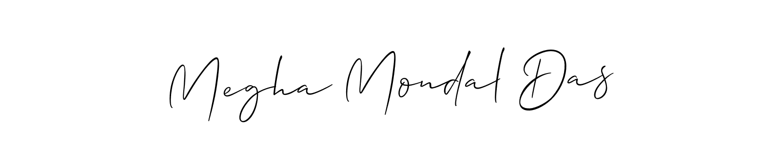 How to Draw Megha Mondal Das signature style? Allison_Script is a latest design signature styles for name Megha Mondal Das. Megha Mondal Das signature style 2 images and pictures png
