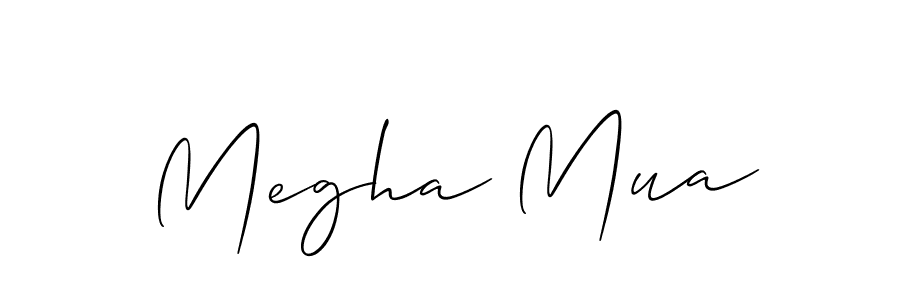 Megha Mua stylish signature style. Best Handwritten Sign (Allison_Script) for my name. Handwritten Signature Collection Ideas for my name Megha Mua. Megha Mua signature style 2 images and pictures png