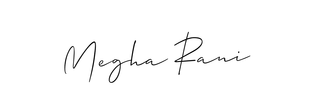 Similarly Allison_Script is the best handwritten signature design. Signature creator online .You can use it as an online autograph creator for name Megha Rani. Megha Rani signature style 2 images and pictures png