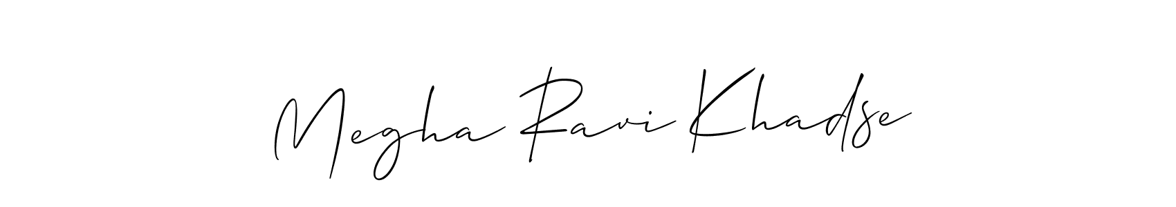 Make a beautiful signature design for name Megha Ravi Khadse. Use this online signature maker to create a handwritten signature for free. Megha Ravi Khadse signature style 2 images and pictures png
