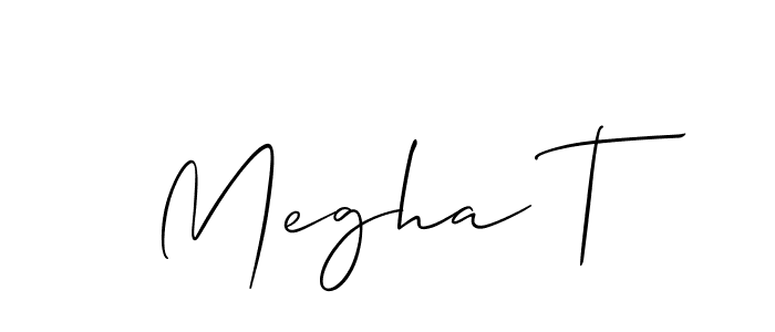 How to Draw Megha T signature style? Allison_Script is a latest design signature styles for name Megha T. Megha T signature style 2 images and pictures png