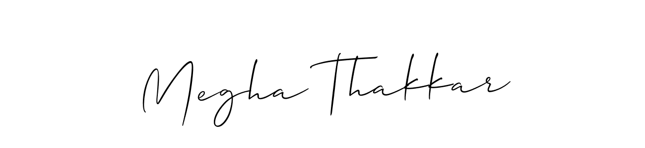 You should practise on your own different ways (Allison_Script) to write your name (Megha Thakkar) in signature. don't let someone else do it for you. Megha Thakkar signature style 2 images and pictures png