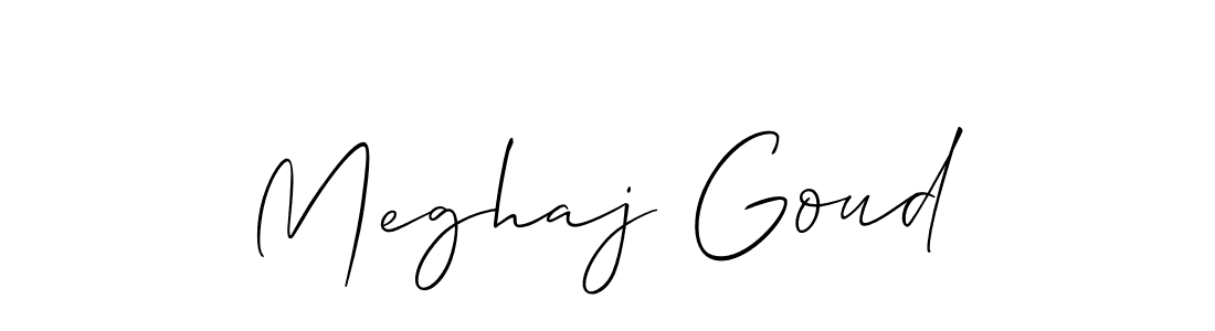 Similarly Allison_Script is the best handwritten signature design. Signature creator online .You can use it as an online autograph creator for name Meghaj Goud. Meghaj Goud signature style 2 images and pictures png