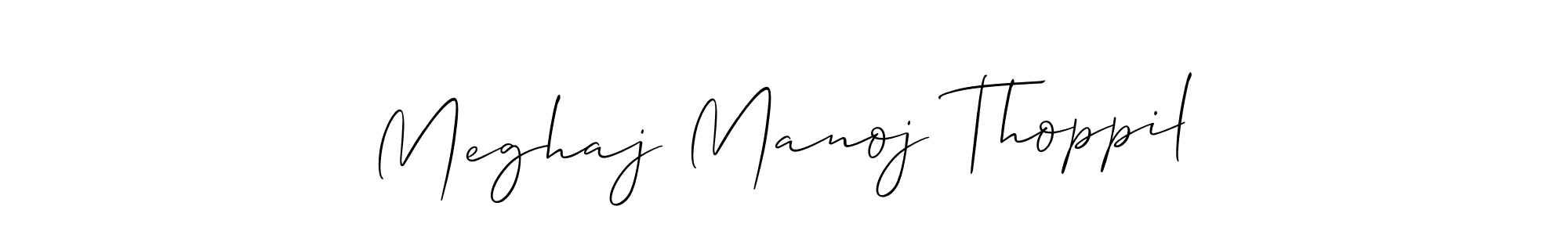 Check out images of Autograph of Meghaj Manoj Thoppil name. Actor Meghaj Manoj Thoppil Signature Style. Allison_Script is a professional sign style online. Meghaj Manoj Thoppil signature style 2 images and pictures png