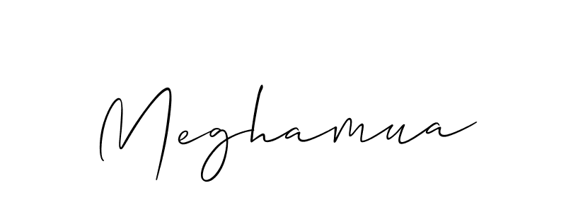 How to make Meghamua name signature. Use Allison_Script style for creating short signs online. This is the latest handwritten sign. Meghamua signature style 2 images and pictures png