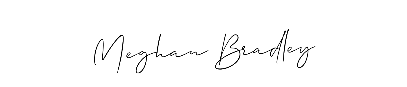 if you are searching for the best signature style for your name Meghan Bradley. so please give up your signature search. here we have designed multiple signature styles  using Allison_Script. Meghan Bradley signature style 2 images and pictures png