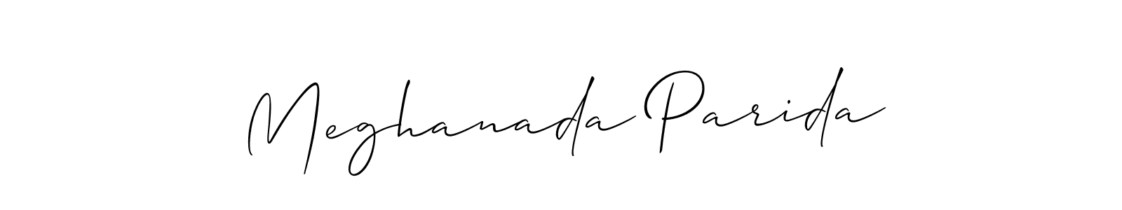 You can use this online signature creator to create a handwritten signature for the name Meghanada Parida. This is the best online autograph maker. Meghanada Parida signature style 2 images and pictures png