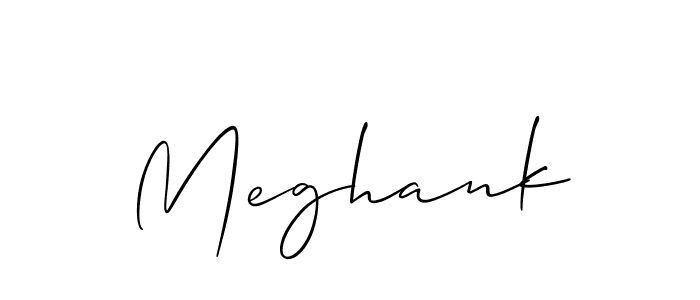 Meghank stylish signature style. Best Handwritten Sign (Allison_Script) for my name. Handwritten Signature Collection Ideas for my name Meghank. Meghank signature style 2 images and pictures png