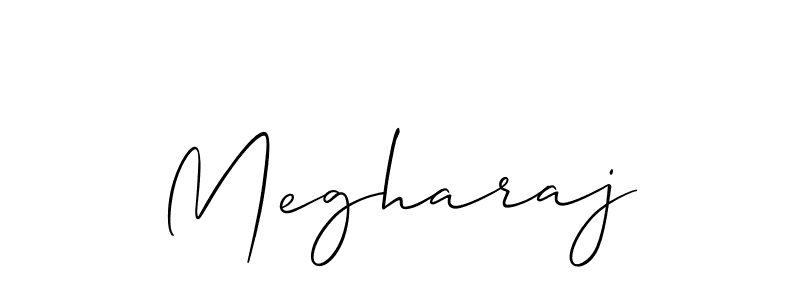 How to make Megharaj signature? Allison_Script is a professional autograph style. Create handwritten signature for Megharaj name. Megharaj signature style 2 images and pictures png
