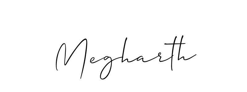 You should practise on your own different ways (Allison_Script) to write your name (Megharth) in signature. don't let someone else do it for you. Megharth signature style 2 images and pictures png