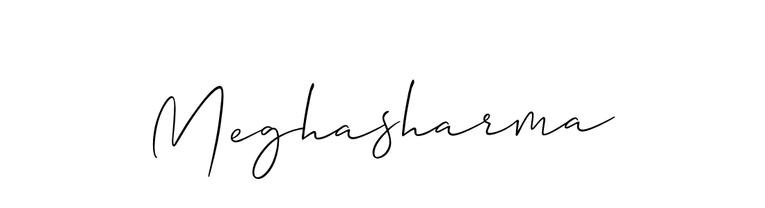 if you are searching for the best signature style for your name Meghasharma. so please give up your signature search. here we have designed multiple signature styles  using Allison_Script. Meghasharma signature style 2 images and pictures png