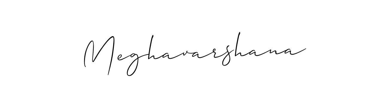 It looks lik you need a new signature style for name Meghavarshana. Design unique handwritten (Allison_Script) signature with our free signature maker in just a few clicks. Meghavarshana signature style 2 images and pictures png