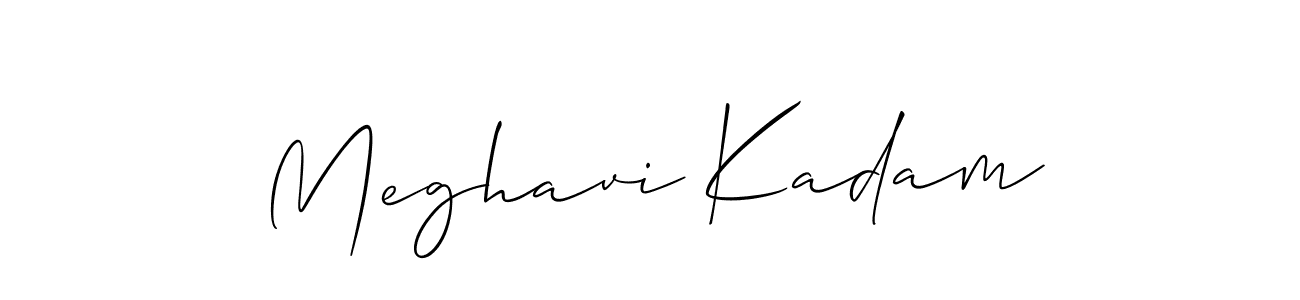 This is the best signature style for the Meghavi Kadam name. Also you like these signature font (Allison_Script). Mix name signature. Meghavi Kadam signature style 2 images and pictures png