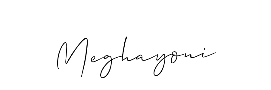 Make a short Meghayoni signature style. Manage your documents anywhere anytime using Allison_Script. Create and add eSignatures, submit forms, share and send files easily. Meghayoni signature style 2 images and pictures png